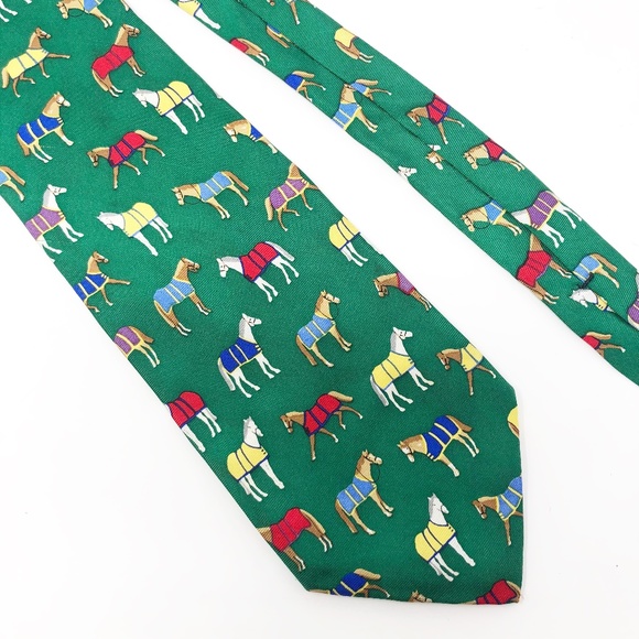 Vintage Other - Alynn Neckwear Silk Tie Horse Blanket